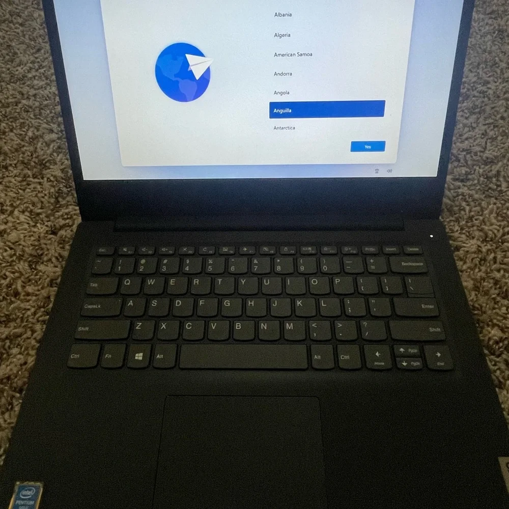 Lenovo Black Laptop with Modern Design and Intel Power